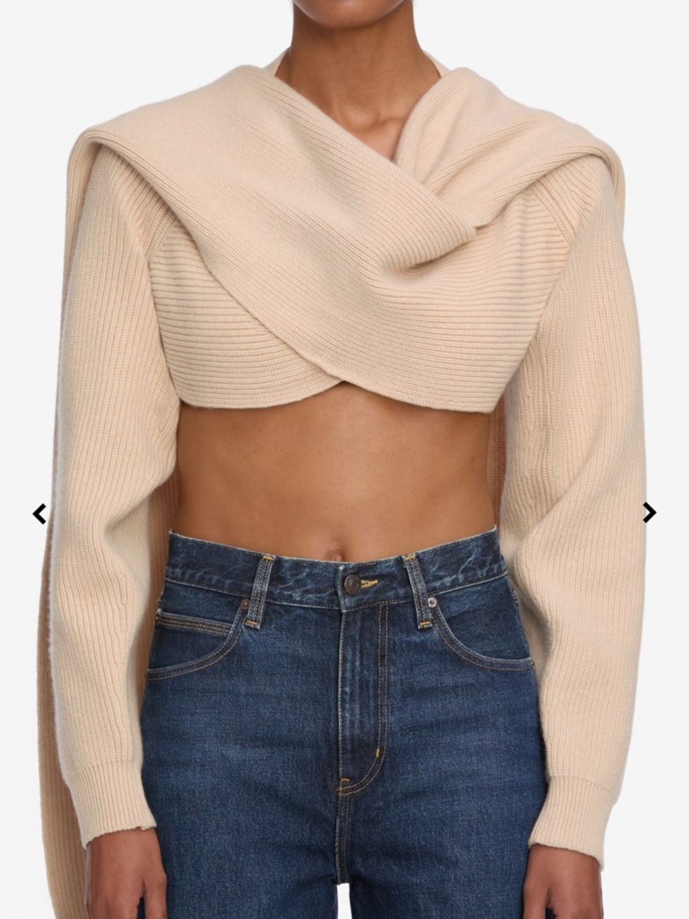 Frame Denim Ribbed Knit Wrap Sweater - Picture 2 of 9